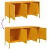 vidaXL TV Cabinet Mustard Yellow Steel Medium TV Cabinet Rectangular