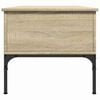 vidaXL Coffee Table Sonoma oak Engineered wood, metal