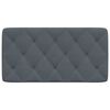 vidaXL Headboard Cushion Dark grey Velvet (100% polyester) 40.2 in