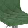 vidaXL Bar Stool Set of 2 Dark Green