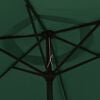 vidaXL Garden Parasol Green and dark grey Polyester and Aluminum