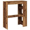 vidaXL Bar Table Old wood Engineered wood Tall Tall Bar Table