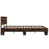 vidaXL Bed Frame Smoked Oak Engineered Wood King Durable Bed Frame