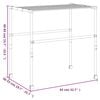 vidaXL Laundry Dryer 32.7"x(19.7"-21.7")x(15.7"-33.5") Aluminum