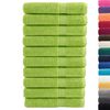 vidaXL Sauna Towel Set of 10 Green 100% Cotton 31.5 x 78.7 in