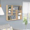 vidaXL Wall Shelf Sonoma oak Engineered wood Medium Wall mounting