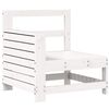 vidaXL Garden Sofa Set White Solid pine wood Large Modular