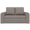 vidaXL Sofa Bed Taupe 58.27 x 27.95 x 32.68 in Velvet