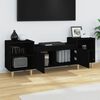 vidaXL TV Cabinet Black Engineered wood Large TV Cabinet Rectangular