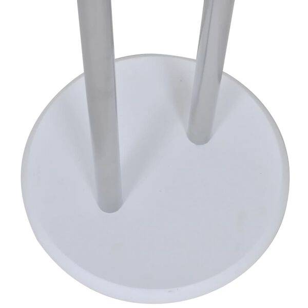 vidaXL Valet Stand Silver Grey Heavy Duty Iron Frame 16.9 x 11.0 x 44.5 in