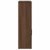 vidaXL Bookcase Brown Oak Engineered Wood 23.6 x 9.4 x 33.5 in Bookcase