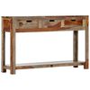 vidaXL Console Table Grey Solid Acacia Wood 47.2 in Console Table