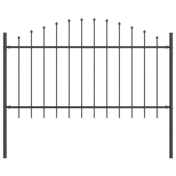vidaXL Garden Fence Gray 170 x 100 cm