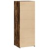 vidaXL Highboard Smoked Oak Engineered Wood Tall Highboard Rectangular