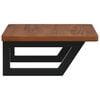 vidaXL Basin Shelf Wall Mounted Steel and Solid Wood Oak