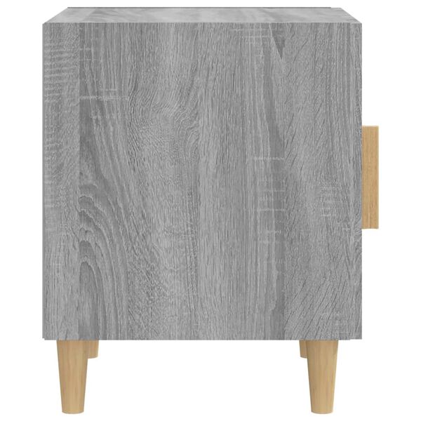 vidaXL Bedside Cabinet Grey Sonoma Engineered Wood Medium