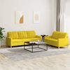 vidaXL Sofa Set Light Yellow