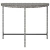 vidaXL Garden Table Grey Poly Rattan Medium Tough Garden Table