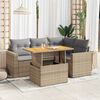 vidaXL Garden Sofa Set Beige, Light grey
