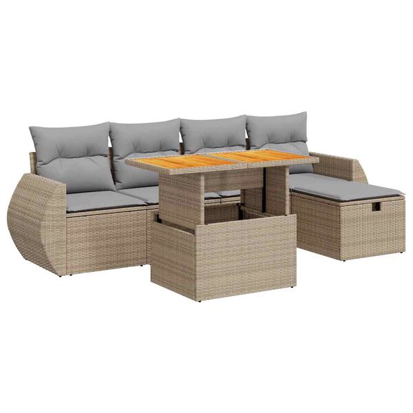 vidaXL Patio Sofa Set UV-resistant materials Outdoor Sofa Set Rectangular