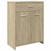 vidaXL Bathroom Furniture Set Sonoma Oak Engineered Wood Large Modern