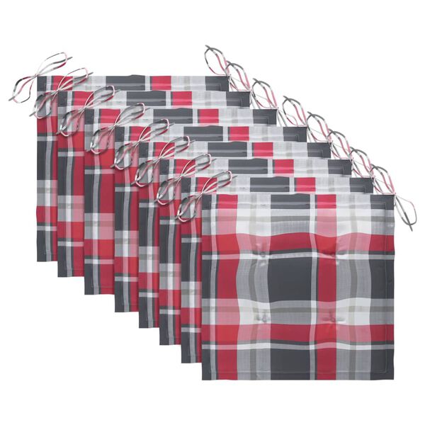 vidaXL Patio Dining Chairs 8 pcs with Cushions Solid Acacia Wood