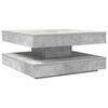 vidaXL Coffee Table Concrete grey Engineered wood Medium Rotatable