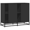 vidaXL Sideboard Black Engineered wood Medium Sideboard Rectangular