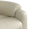vidaXL Electric Stand Up Massage Recliner Chair Cream