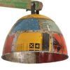 vidaXL Ceiling Lamp Multicolor Iron and solid mango wood Large