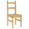 vidaXL Dining Chair Honey Solid pine wood Standard Classic/Traditional