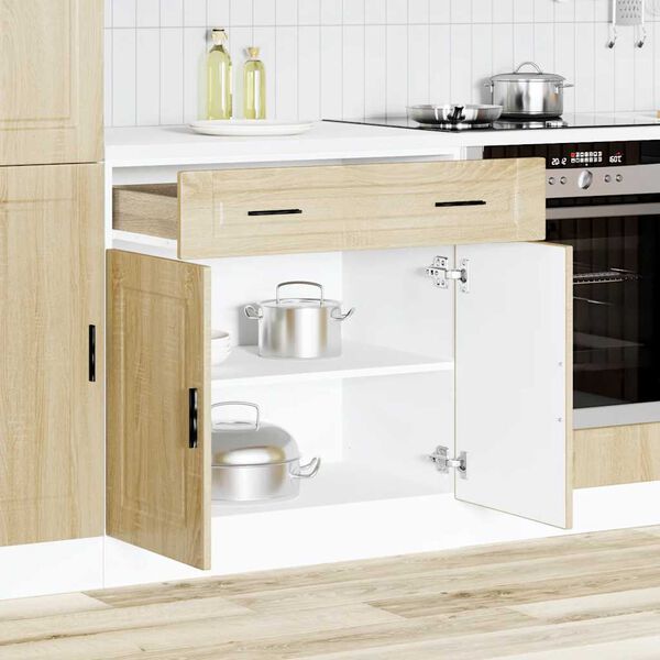 vidaXL Kitchen Base Cabinet Sonoma oak Engineered wood Medium