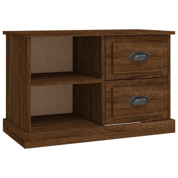 vidaXL TV Cabinet Brown Oak Engineered Wood Medium TV Cabinet