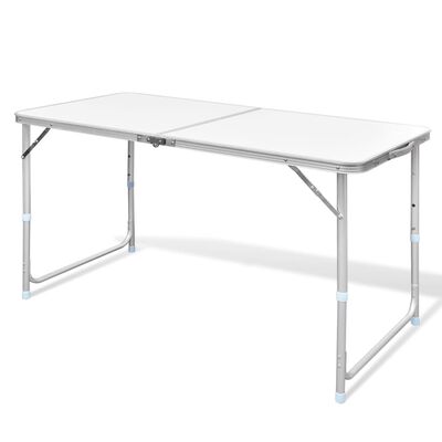 Foldable Camping Table Height Adjustable Aluminum 47.2"x23.6"