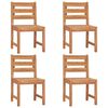 vidaXL 5 Piece Patio Dining Set Solid Wood Teak