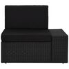 vidaXL Garden Lounge Set Black