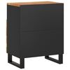vidaXL Bedside Cabinet Natural Acacia and Black