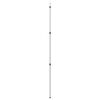 vidaXL Telescopic Tarp Pole with Length of 40.2 - 102.4 " Aluminum