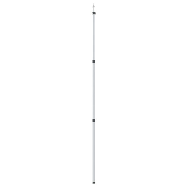 vidaXL Telescopic Tarp Pole with Length of 40.2 - 102.4 " Aluminum