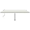 vidaXL Retractable Awning Cream