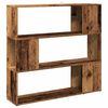 vidaXL Book Cabinet Old wood Engineered wood Large Book Cabinet