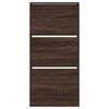 vidaXL Shoe Cabinet Brown Oak 23.6"x8.3"x49.4" Engineered Wood