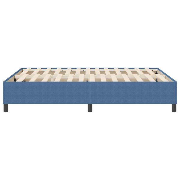 vidaXL Platform Bed Frame Blue 55.12 x 78.74 in Fabric