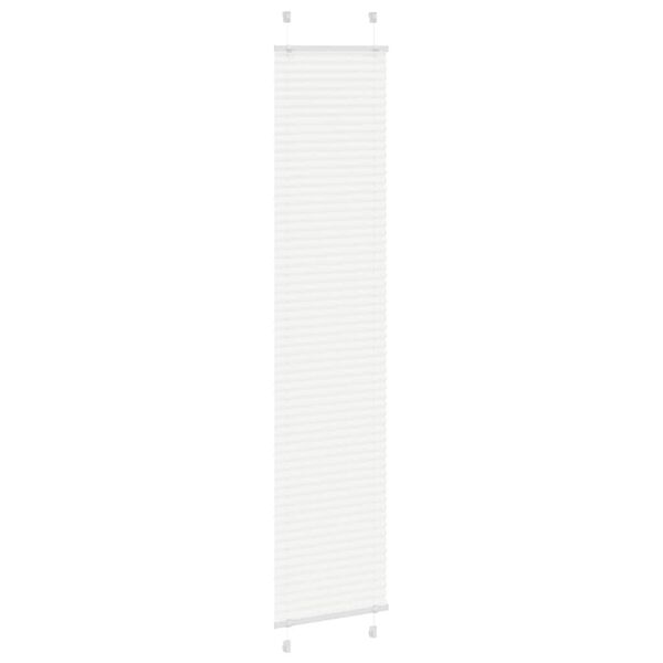 vidaXL Pleated Blind White 100% Polyester 19.7x78.7 in