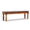 vidaXL Bench Brown Solid Acacia wood 63.0 x 13.8 x 17.7 in Hardwood