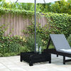 vidaXL Umbrella Base Cover Black Solid pine wood Medium Durable