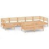 vidaXL Garden Lounge Set Natural Solid pine wood Medium Modular