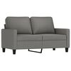 vidaXL 3 Piece Sofa Set with Cushions Dark Gray Fabric
