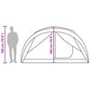 vidaXL Family Tent Tunnel 6-Person Blue Waterproof