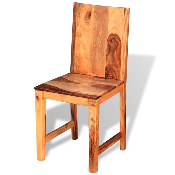 vidaXL Dining Chairs 4 pcs Solid Acacia Wood